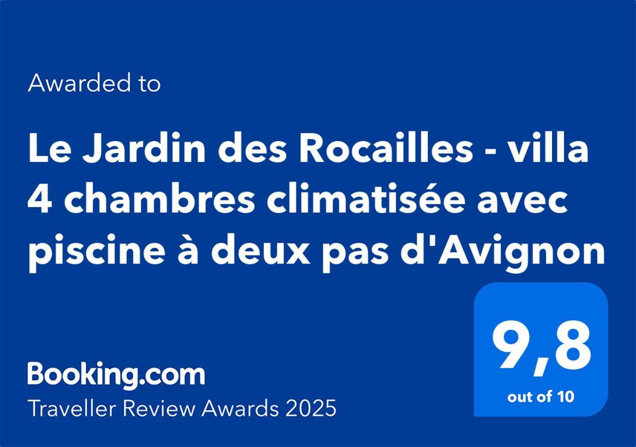 Le Jardin Des Rocailles - Villa 4 Chambres Climatisee Avec Piscine A Deux Pas D'Avignon ヴィルヌーヴ・レ・ザヴィニョン エクステリア 写真